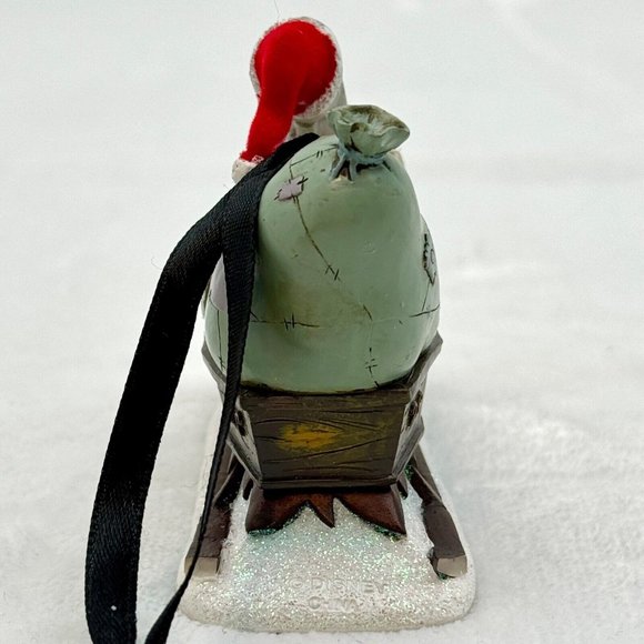 Disney Nightmare Before Christmas Jack Skellington in Sleigh 4" Ceramic Ornament - Picture 4 of 7